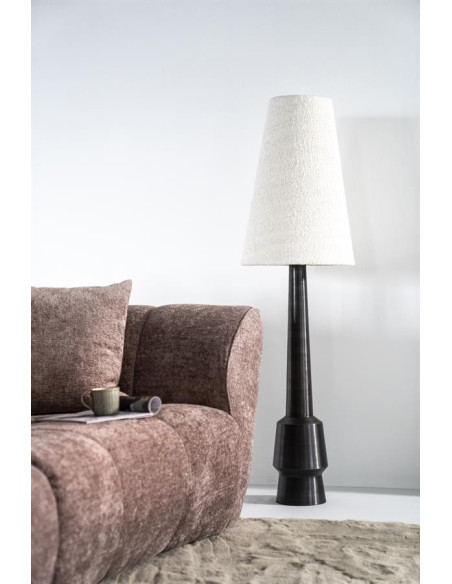 Lampe sur pied en métal avec abat-jour Dawn
