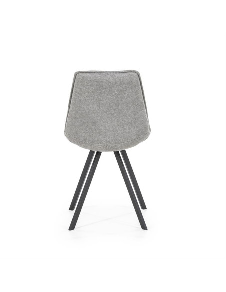 Chaises de repas en tissu et métal Boy (lot de 2)