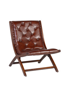 Fauteuil lounge en cuire...