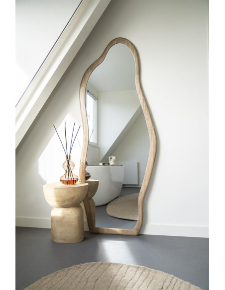 Grand miroir organique en bois Alban