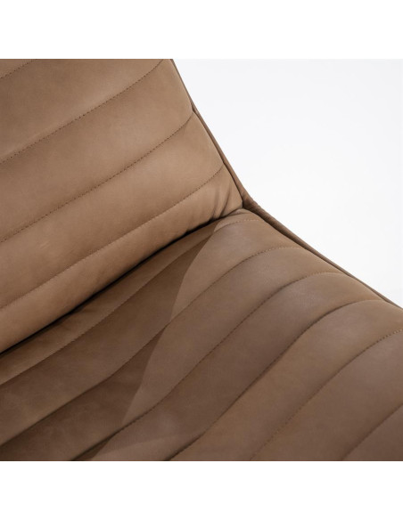 Fauteuil en cuir rotatif Matthew