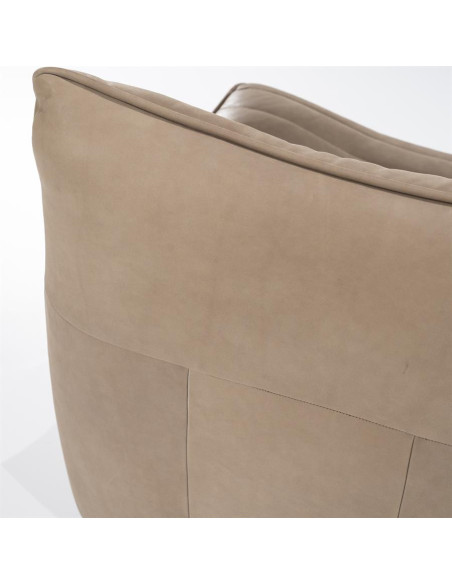 Fauteuil en cuir rotatif Matthew