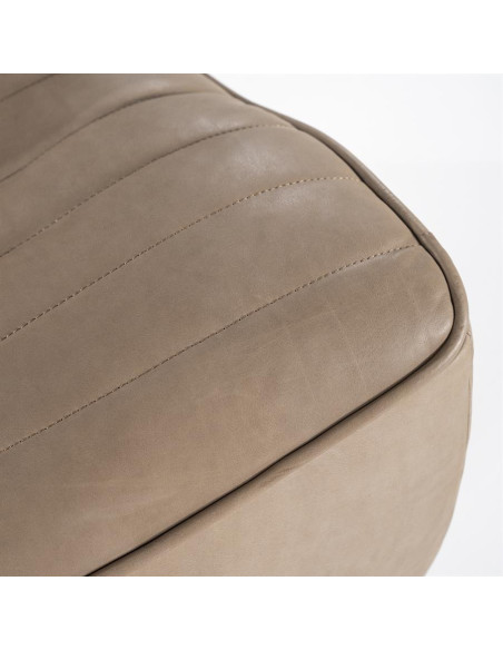 Fauteuil en cuir rotatif Matthew