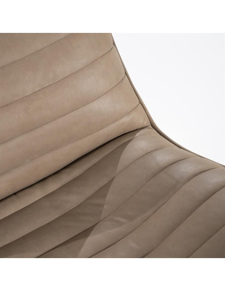 Fauteuil en cuir rotatif Matthew