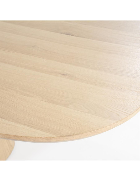 Grande table en chêne clair ovale Nola 250 ou 300 cm