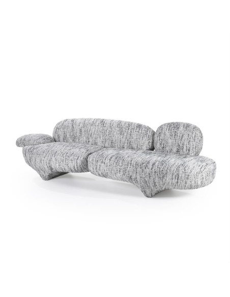 Grand canapé Design en tissu chiné Barkley