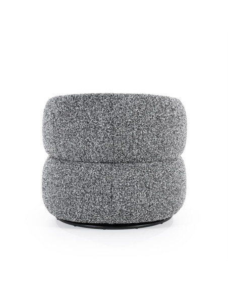 Fauteuil lounge boule en tissu Maeve