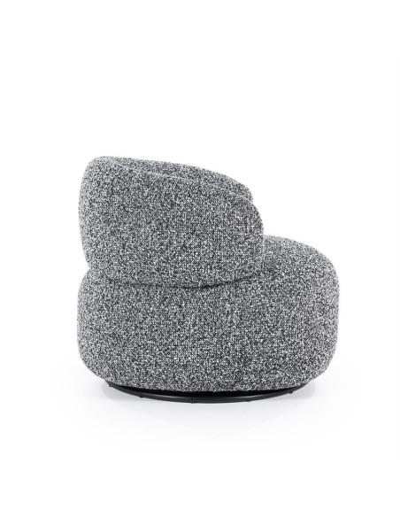 Fauteuil lounge boule en tissu Maeve