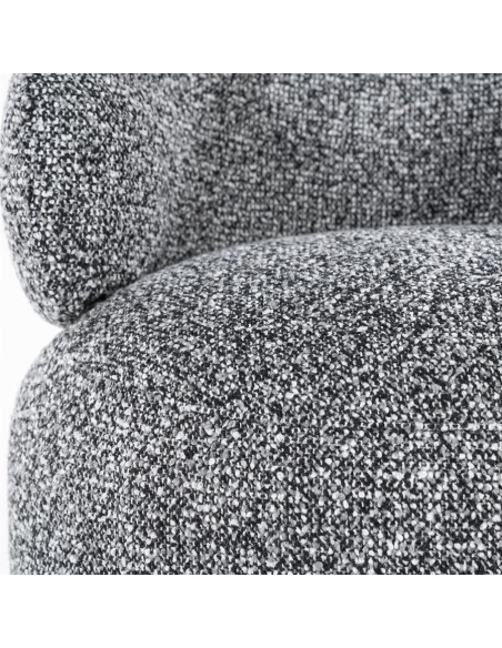 Fauteuil lounge boule en tissu Maeve