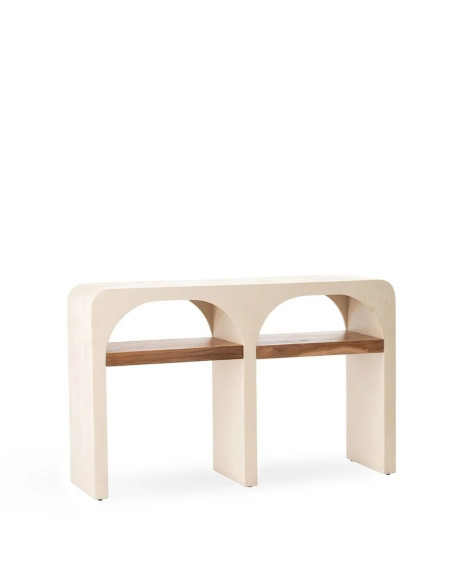 Console double plateau avec arches