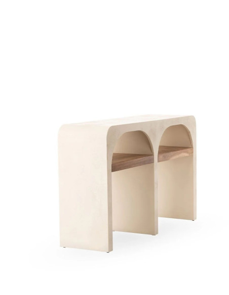 Console double plateau avec arches