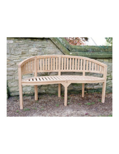 Banc de jardin au dossier...