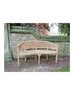 Banc de jardin au dossier...