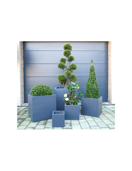 Lot de 5 jardinières carrées pour le jardin