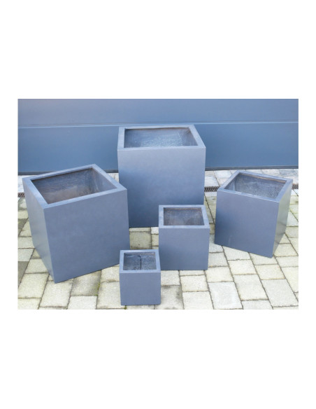 Lot de 5 jardinières carrées pour le jardin