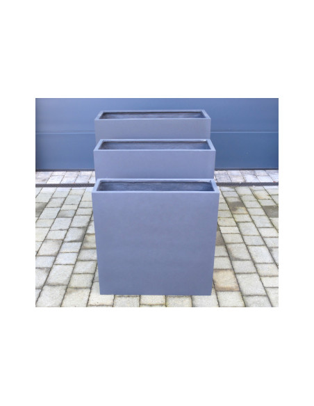 Grandes jardinières rectangulaires pour extérieur (set de 3)