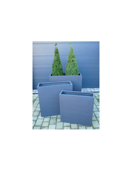 Grandes jardinières rectangulaires pour extérieur (set de 3)