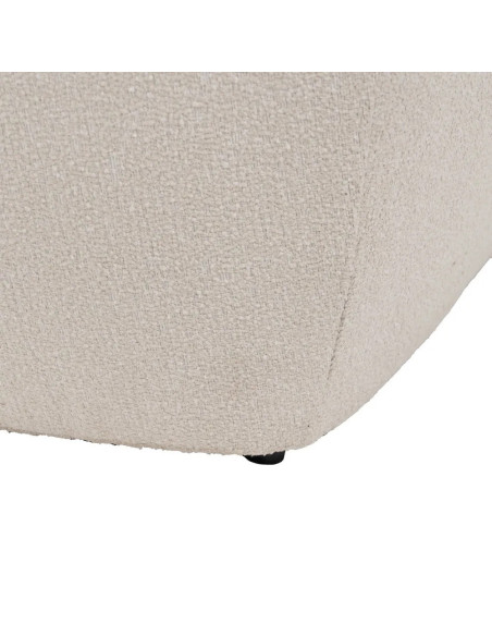 Fauteuil relax bas en tissu clair