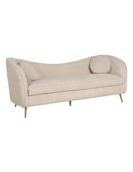 Sofa Vague en tissu bouclettes beige