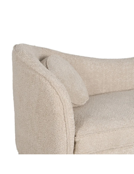 Sofa Vague en tissu bouclettes beige