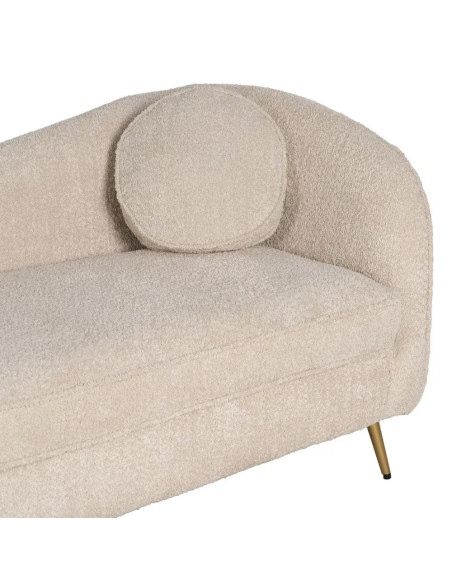 Sofa Vague en tissu bouclettes beige