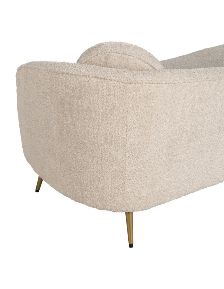 Sofa Vague en tissu bouclettes beige