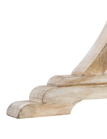 Table de repas ronde en bois de manguier