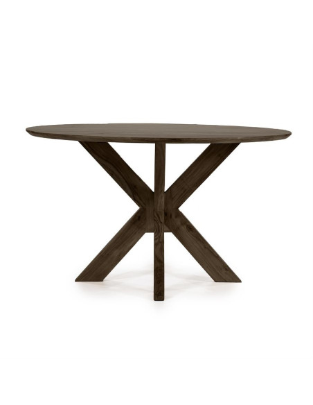 Table de repas ronde en bois Nikki 130 cm