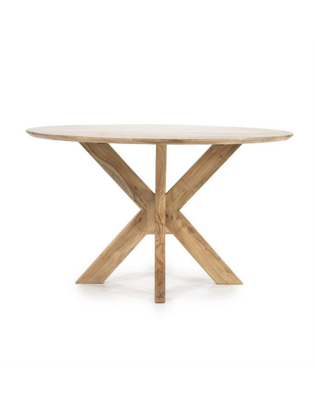 Table de repas ronde en bois Nikki 130 cm