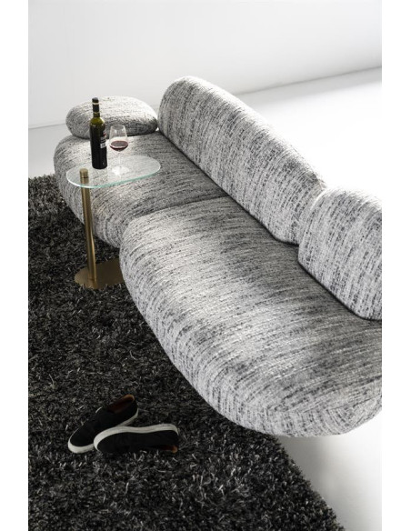 Grand canapé Design en tissu chiné Barkley