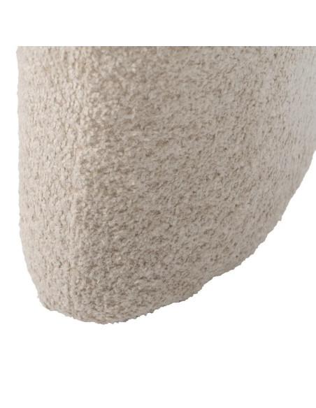 Banquette rembourrée en tissu bouclette