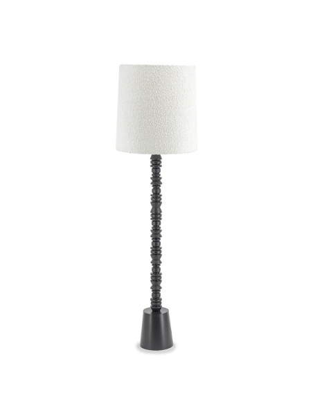 Lampadaire avec abat-jour tissu bouclettes Pulse