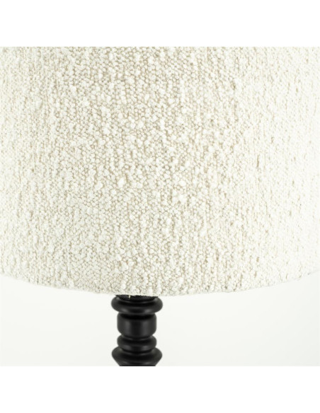 Lampadaire avec abat-jour tissu bouclettes Pulse