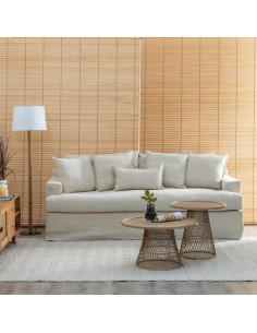 Grand canapé cosy avec...