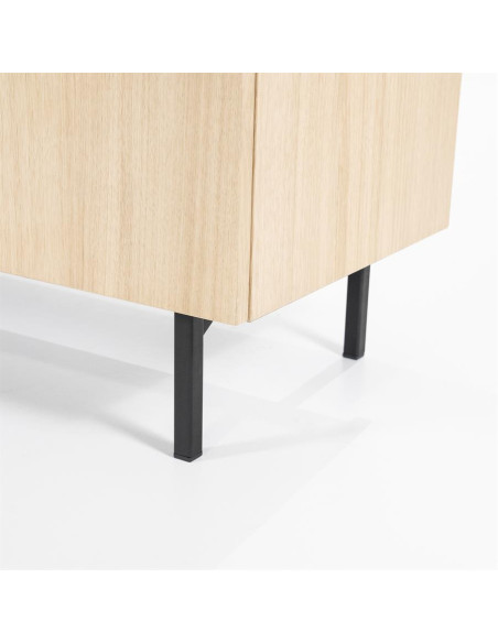 Grand meuble TV en chêne Thomas 210 cm