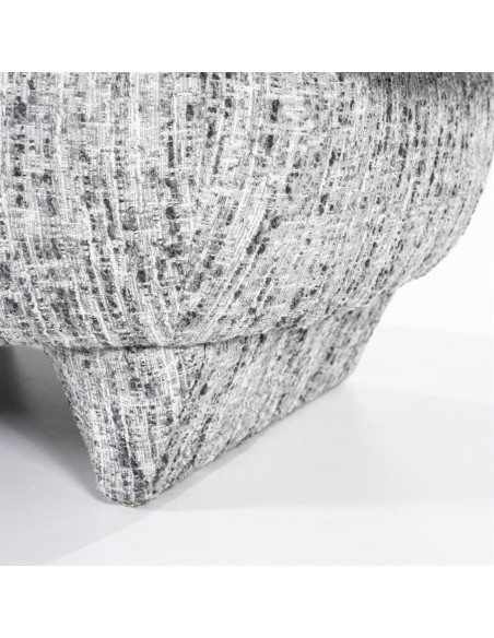 Fauteuil design en tissu chiné Barkley