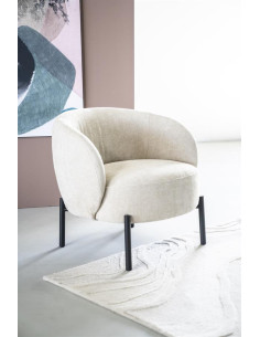 Fauteuil lounge en tissu Oasis