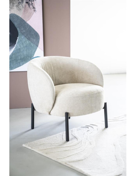 Fauteuil lounge en tissu Oasis