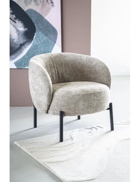 Fauteuil lounge en tissu Oasis