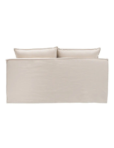 Canapé méridienne cosy en tissu déhoussable