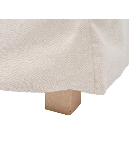 Canapé méridienne cosy en tissu déhoussable