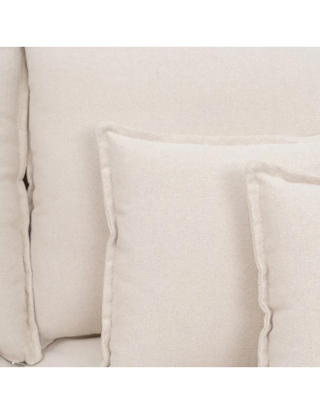 Canapé méridienne cosy en tissu déhoussable