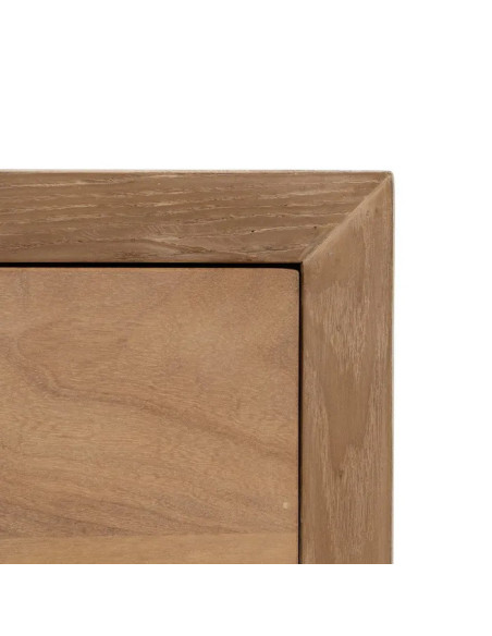 Buffet 9 tiroirs en bois et métal Aiko