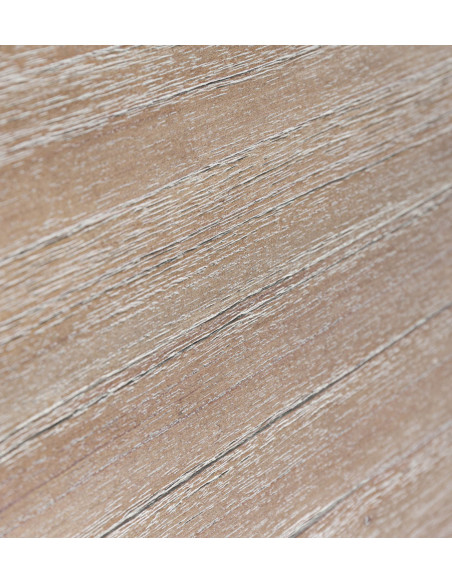 Grand buffet en bois massif avec tiroirs et portes vitrées