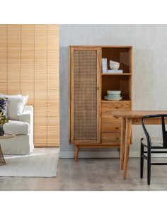 Armoire haute naturelle en...