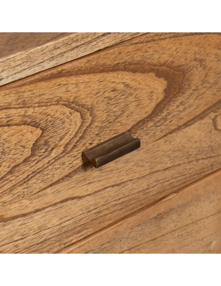 Armoire haute naturelle en mindi Ona