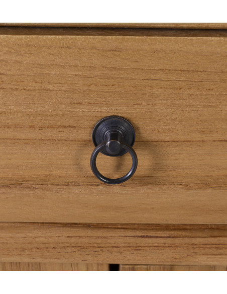 Bahut 6 portes et 3 tiroirs en teck massif