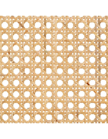 Fauteuil bas en bois clair assise tissu bouclette