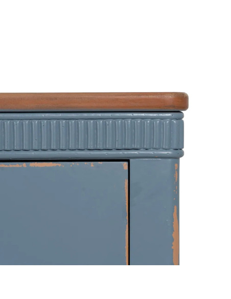 Commode bleue classique chic avec 4 tiroirs