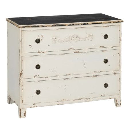 Commode Shabby chic à la patine cérusée